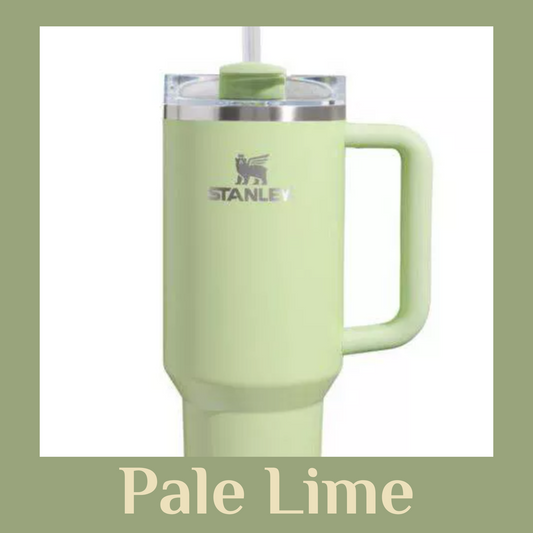 PALE LIME 40oz Engraved Tumbler